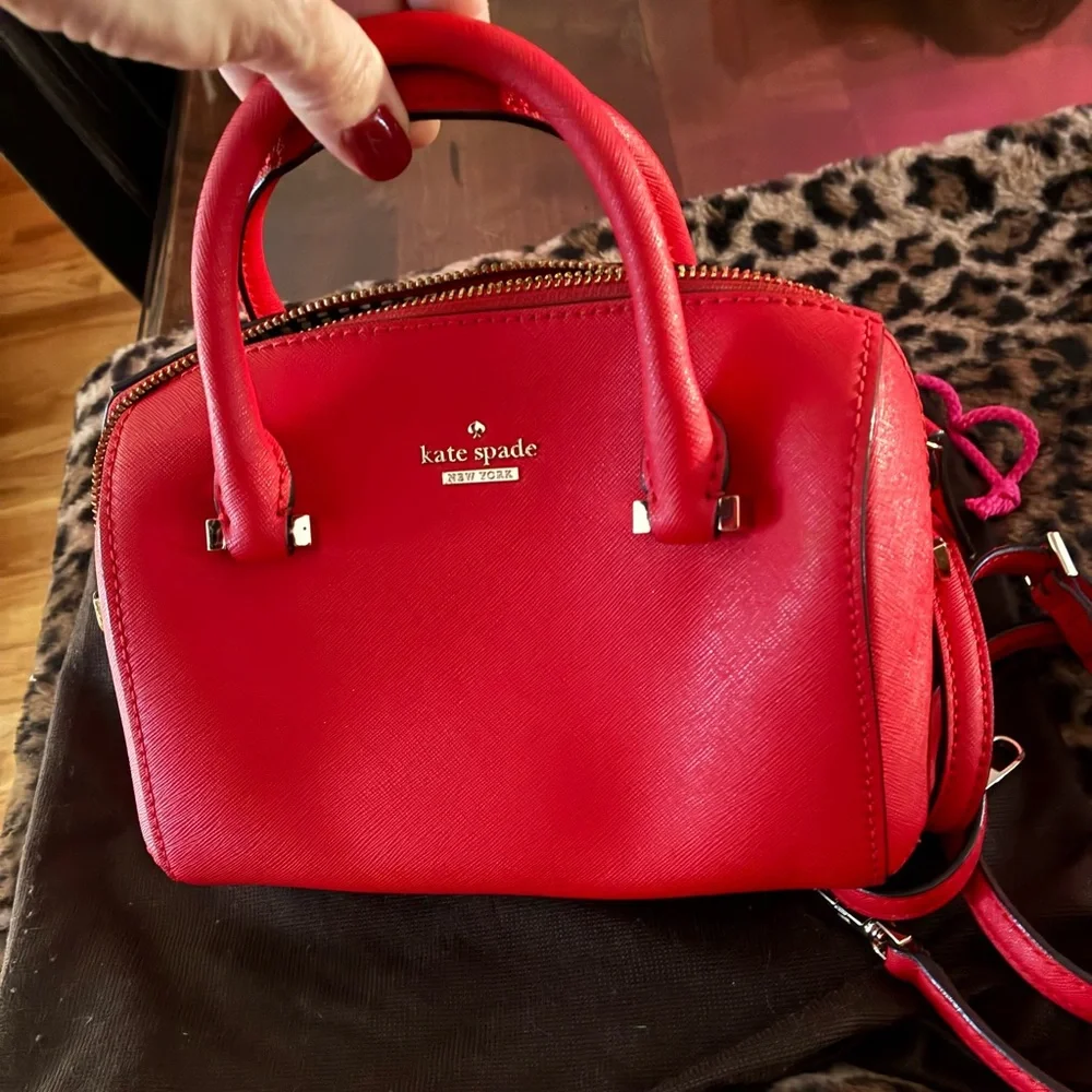 Kate Spade Vibrant Red Satchel - Picture 2 of 4